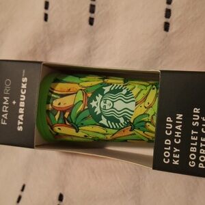 Starbucks FARM Rio Green Banana Cold Cup Key Chain
